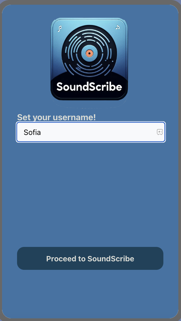 set username as a first time user